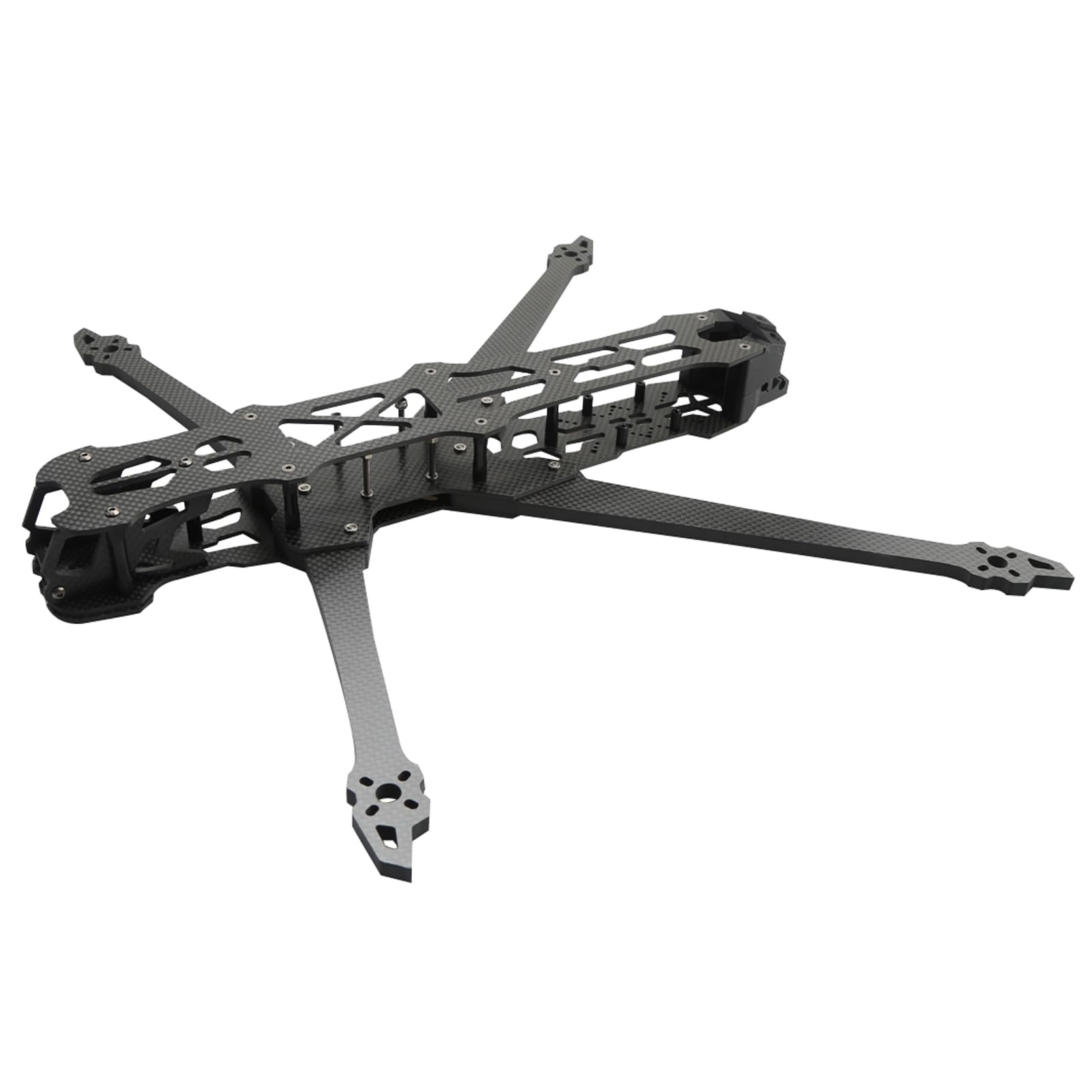 15-calowa Rama Quadkoptera FPV Rama Wielowirnikowa Drona UAV Wielowirnikowa Ramiona z Włókna Węglowego 680 Mm Ramiona o średnicy 7 Mm Pogrubiona Długa Górna Płyta Dolna z