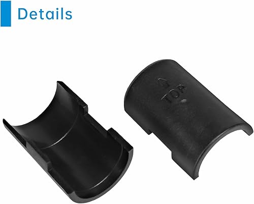 Miniatura 4 de Jamiikury 12 pares de clips de alambre para estantes, clips de bloqueo de estante negros para estantes de poste de 58 pulgadas, fundas de plástico