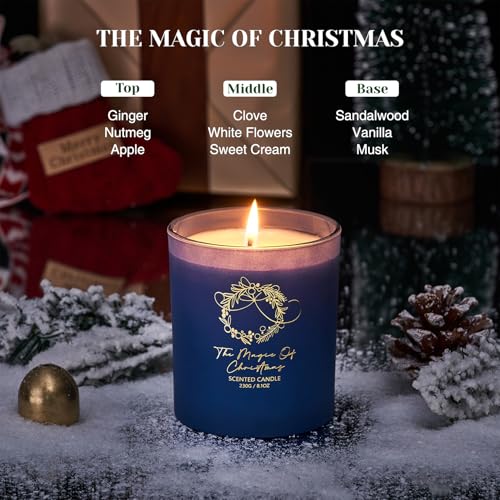Msensechristmasholidaycandlethemagicofchristmasscent81ozsoywaxidealwinterhomedecorgiftforwomenandmen  Urban Country Home Decor Msense christmas holiday candle the magic of christmas scent 81oz soy wax ideal winter home decor gift for women and men  urban country home decor
