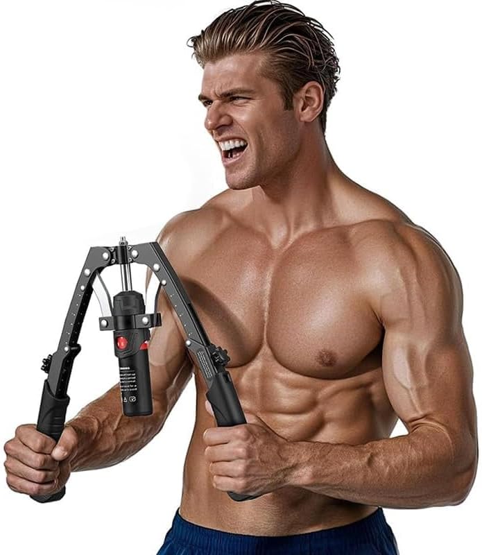 Saker Twister Arm Exerciser,Multi-Function Hydraulic Upper Body Exercise Machine for Home Gym with Adjustable Resistance and Compact Design