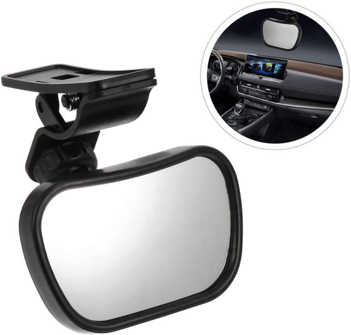 2pcs Rearview Mirror for Car Rear-facing Seats with 360° Rotation, Shatterproof and Anti-vibration Safety Observation Mirrors for Backseat Visibility