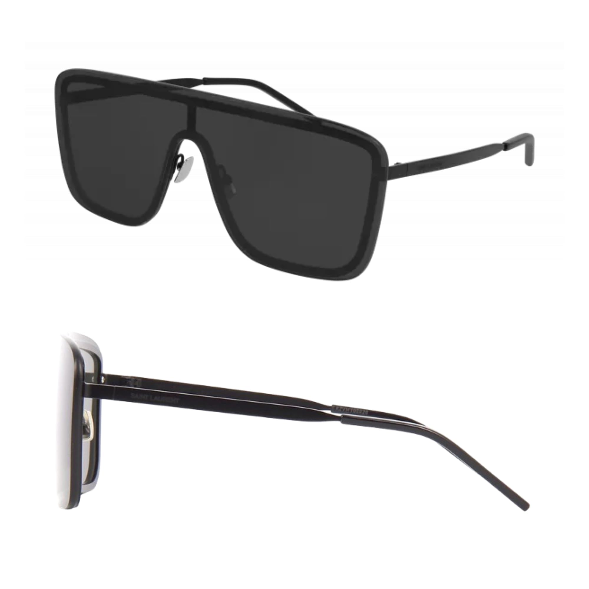 Amazon.com: SAINT LAURENT SL 364 MASK shape Sunglasses + Bundle