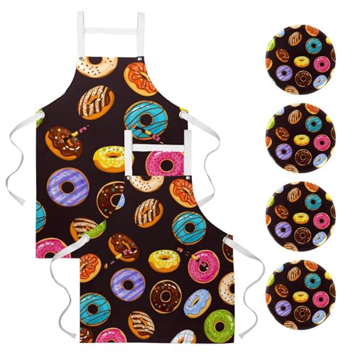 Tablier de serveuse et de cuisine à motifs pour pâtisserie et bistrot