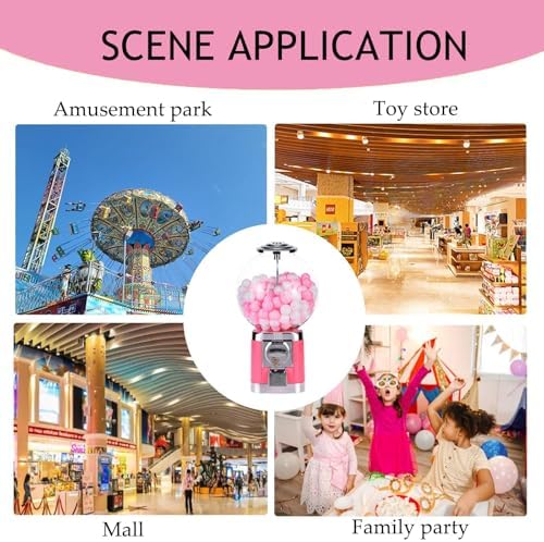 Capsule Vending Machine for Candy & Gumballs, Toy Balls Dispenser for Game Retail Stores – Attractive, Durable, Easy-to-Use Coin-Operated Dispenser