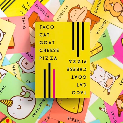 Image of Tickles Taco Cat Goat Cheese Pizza Naughty Party Card Fun Family, Travel & Night Game for Kids & Adults (Ages: 7+ Years, Players: 2-8)