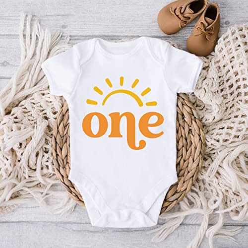 One Sun Shirt, First Trip Around The Sun Birthday Shirt, Space 1st Birthday Onesie one Piece Bodysuit, 1st Birthday Boho Gender Neutral Bday Outfit, Medium4