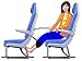 Sleepy Ride - Airplane Footrest Made with Premium Memory Foam - Airplane Travel Accessories - Helps to Prevent Swelling and Soreness - Provides Comfort for Shorter Legs (Royal Blue)