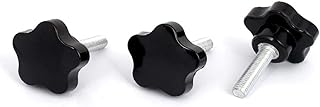 Lon0167 New 40mm Star Featured Head M8x35mm Male Reliable Efficacy Thread Screw on Clamping Knob Grip Black 3pcs(id:9db 56 b4 18b)