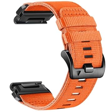 Abanen Pulseiras de relógio de nylon resistente para Garmin Fenix 8 de 51 mm / Enduro/Instinct 2X / epix Pro de 51 mm, pulseira esportiva ajustável com fecho de aço inoxidável para Fenix 7X / 6X /5X