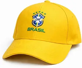 Boné Brasil Copa 2026 Bordado Premium Ajustável Unissex Verde Azul Amarelo Branco Preto | Estilo, Conforto e Paixão pelo Futebol