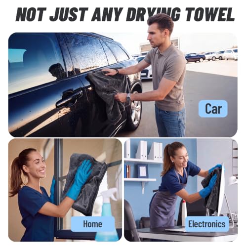 AetherAuto 1300GSM Edgeless Drying Towels