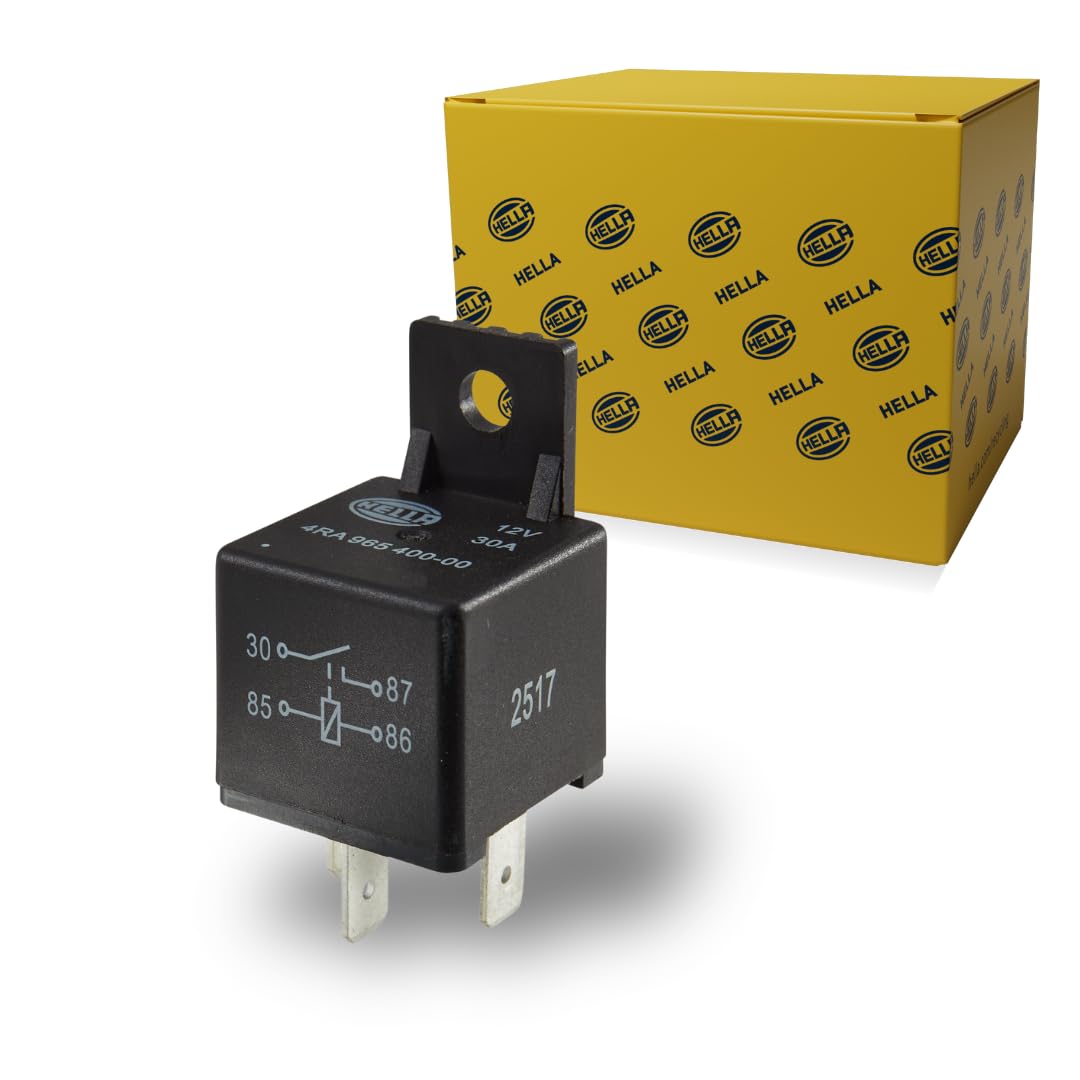 4RA 965 400-001 Relay 12V 30A SPST BKT Black