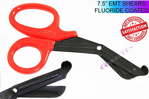 German Trauma Utility First AID EMT EMS Saw Teeth Bandage Shears Fluoride Coated 7.5 inch Paramedic Nurse Scissors CYNAMED
