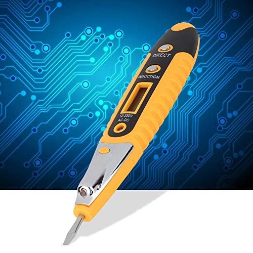 Image of Contact Tester Pen 12-250V AC Voltage Detectors Tester Meter Volt Current
