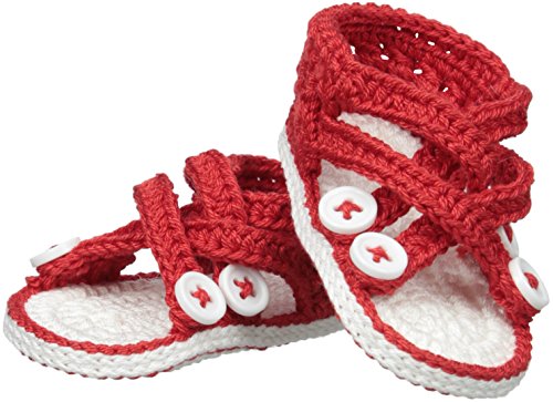 Jefferies Socks Baby-Girls Newborn Criss Cross Sandal Crochet Bootie