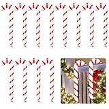 12 Pcs Inflatable Candy Canes for Christmas Decorations,Large Candy Sticks with Red and White Stripes,Candy Canes Balloons for Xmas Indoor Outdoor Holiday Yard Decor,Gifts,Party Favors(35 Inch)