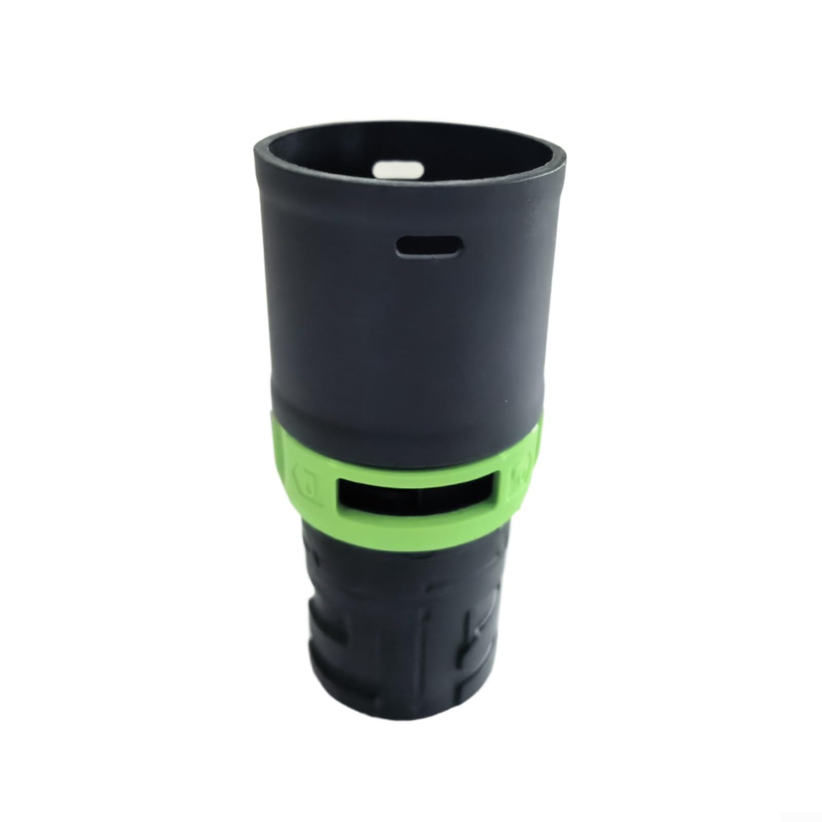 Anschlussmuffe D 27 für Festool DM-AS/CT, grüner Verschlussadapter mit Kunststoff-Metall-Konstruktion für sicheren Schlauchsitz in Werkstätten
