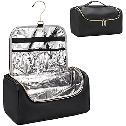 Travel Case Compatible with Dyson Airwrap Complete Styler and Attachments, Hair Tools Travel Bag for Hairstylist, Portable Storage Organizer Hairdresser Bag with Adjustable Dividers Cover
