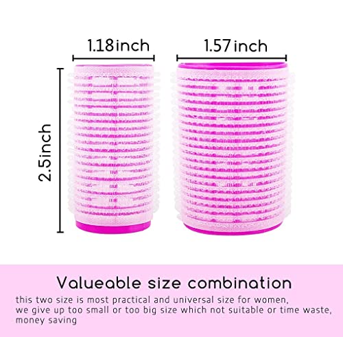 Hair Curlers,Hair Rollers,Hair Curlers Spiral Curls,Hair Curlers No Heat,Hair Curlers Rollers,2 Practical Size 24 Pcs Heatless Hair Curlers with 24Pcs Hair Clips 1 Comb