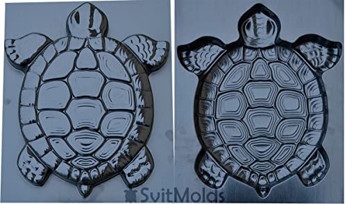 Svitmolds Mold Diy Turtle Shape Stepping Stone Mold Turtle Decorative Stepping Stone Mould Concrete Cement Mould Diy Personalized Manual Garden Lawn Pathmate Paving Pavement Paver (S02) #TOP6