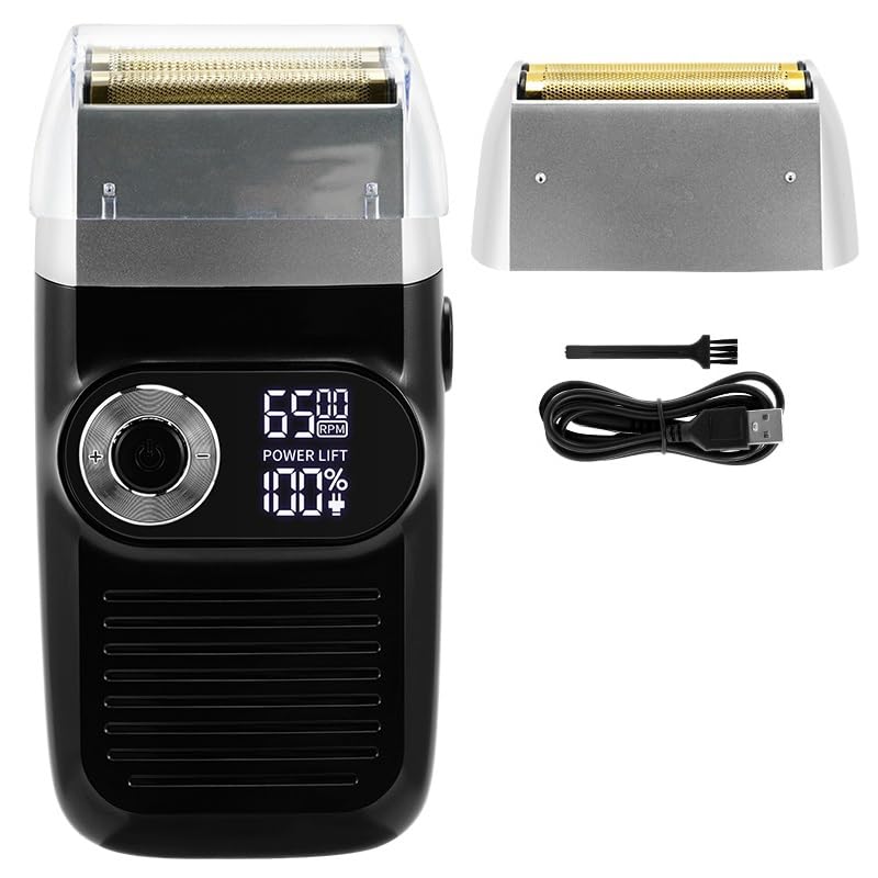 QWAXTRIW Razor eléctrica para Hombres, maquinadora Profesional de la Barra de Afeitar Shaper Shaper Machina de Afeitar la Cabezal de la Cabezal de la Barra de Afeitar la Barra de Afeitar la Barra