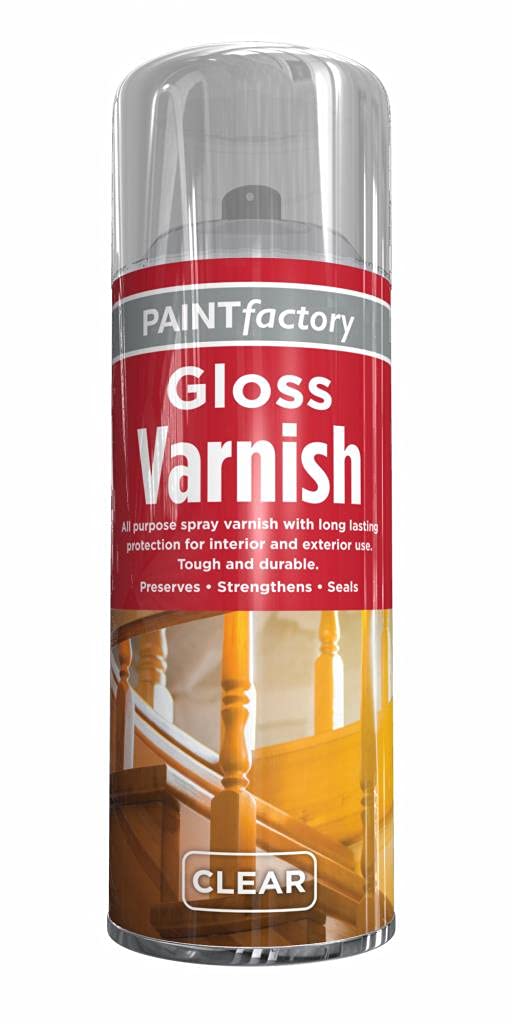 Varnish All Purpose Waterproof Varnish Spray Can Size 250ml (9, Clear Gloss)