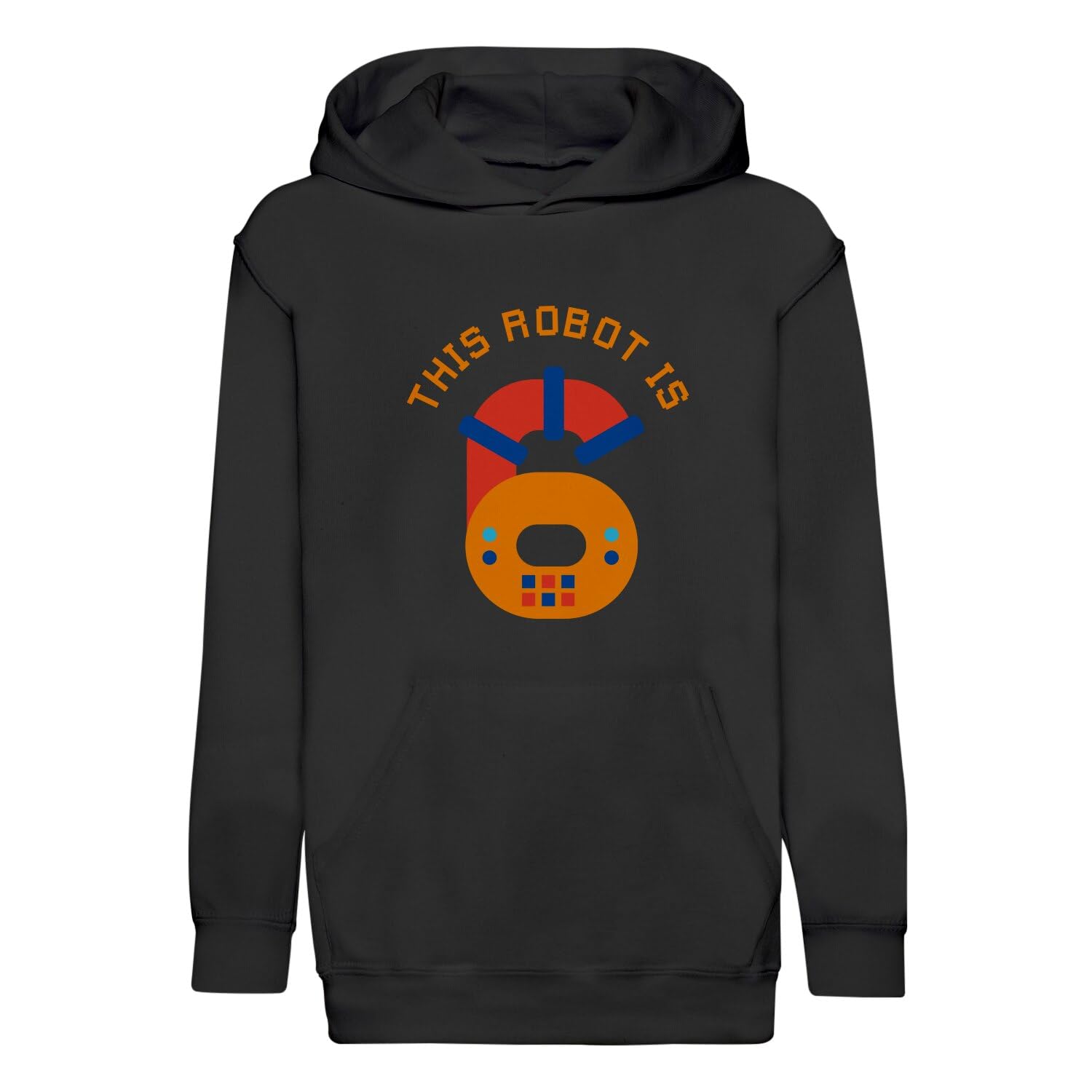 Sweat à capuche enfant haut de gamme motif robot pour anniversaire - 4