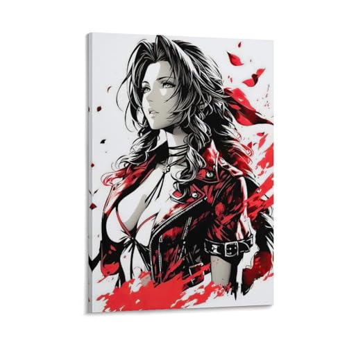 �t�@�C�i���t�@���^�W�[ �|�X�^�[ (34) �o�X���[�� �x�b�h���[�� ���r���O���� �L�����o�X �E�H�[���A�[�g �v�����g08x12inch(20x30cm)