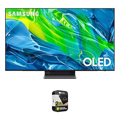 SAMSUNG S95B 55 inch 4K Quantum HDR OLED Smart TV Bundle with Premium 2 YR CPS Enhanced Protection Pack