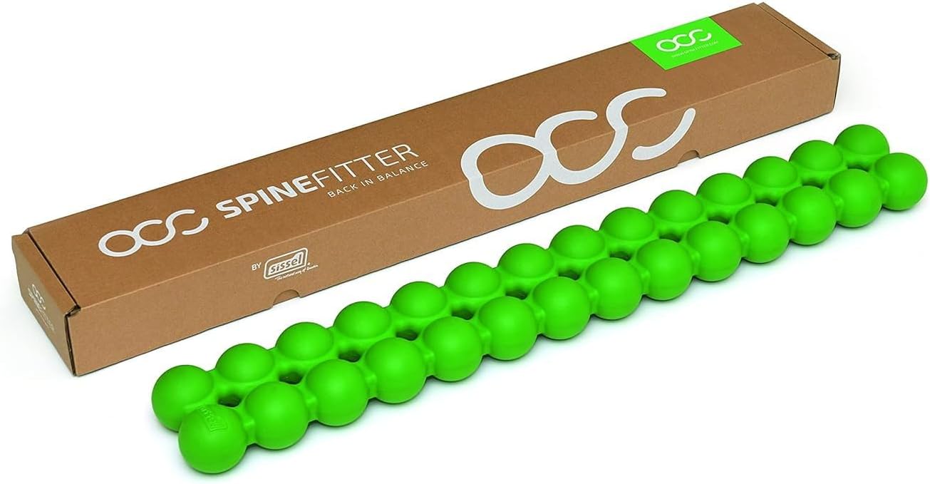 SISSEL Spinefitter , Back Stretcher for Lower-Back Pain Relief, Back-Cracking Device, Back Cracker, Upper- and Lower-Back Stretcher, Back Decompression Device, Lumbar Stretcher, Green
