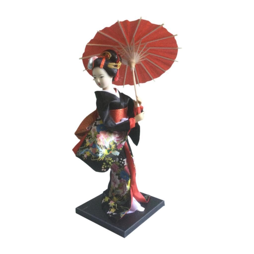 Bambola kimono geisha giapponese 10 pollici statuetta da collezione regalo statua da tavolo