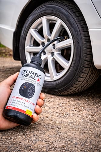 Image of TURBO SEAL X Tubeless Tire Sealant 500ml Anti Puncture Liquid for Tubeless Tyres for Bike & Car Auto Puncture Repair Liquid Tyre Sealant | (Pack of 1)
