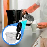ANAKEL HOME univerzális nagy kávéfőző üveg csepegtetős kávéhoz, 12,5-15cm, szellőzőfedéllel 4