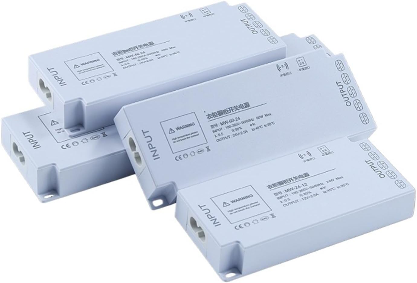 Wardrobe Light Strip Dedicated Power Supply 220 to 12V 24V Interface Induction Switch Light Strip Transformer(MW-36W-12V)