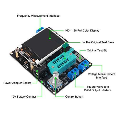 Transistor Tester，Aceirmc Multifunctional Lcd Gm328A Transistor Tester Diode Capacitance Esr Voltage Frequency Meter Pwm Square Wave Signal Generator Smt #TOP1
