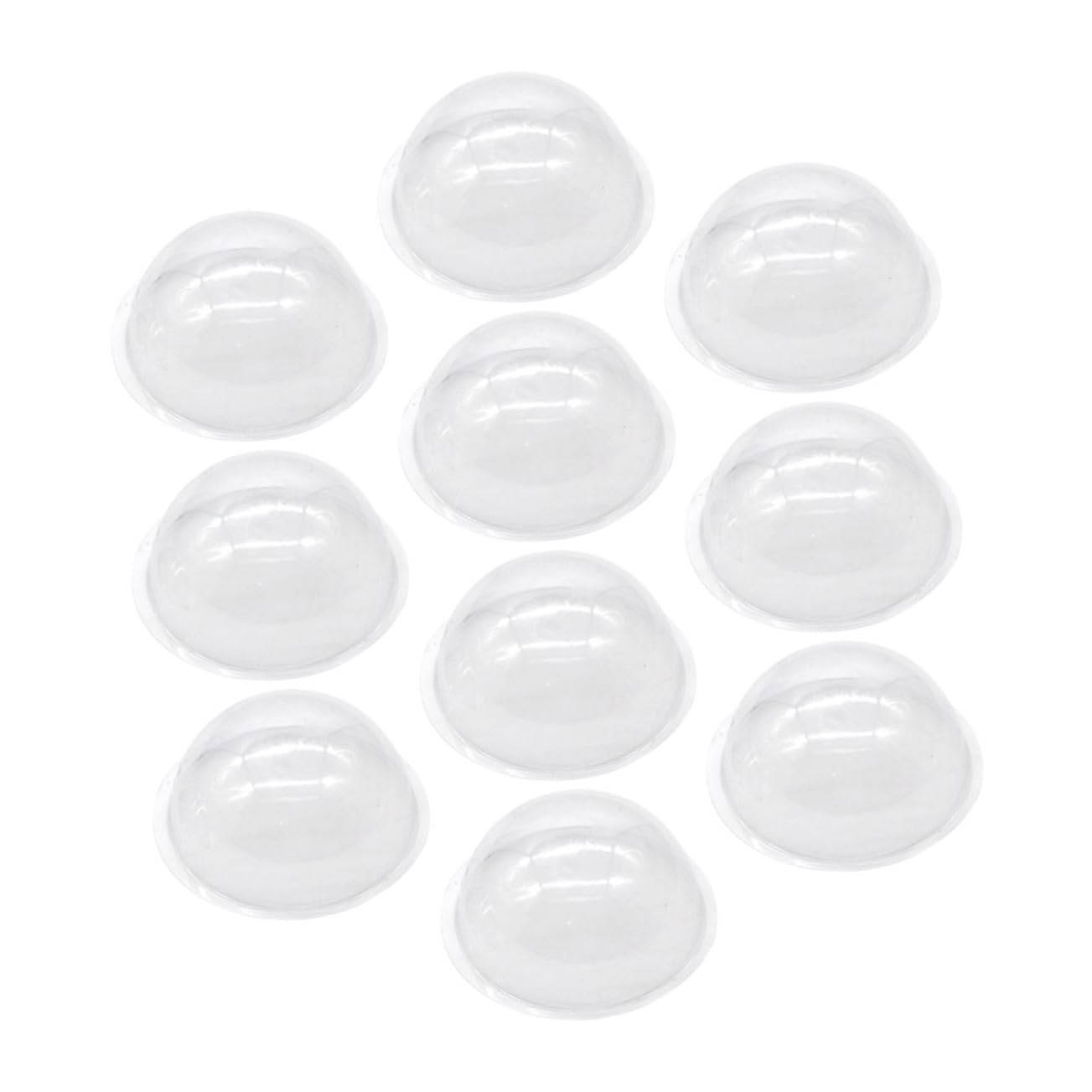 Crea tus cubiertas para bolas de nieve con 20 semiesferas plásticas FONDOTIN