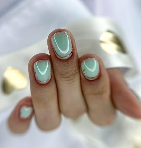 Miniatura 2 de Dan's Nails Juego de Capa de Gel con Base de Goma  Removible con Acetona UVLED (Mareas Tropicales Verde Azulado)