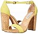 Steve Madden Women's Carson-c Dress Sandal, Yellow Suede, 6 M US