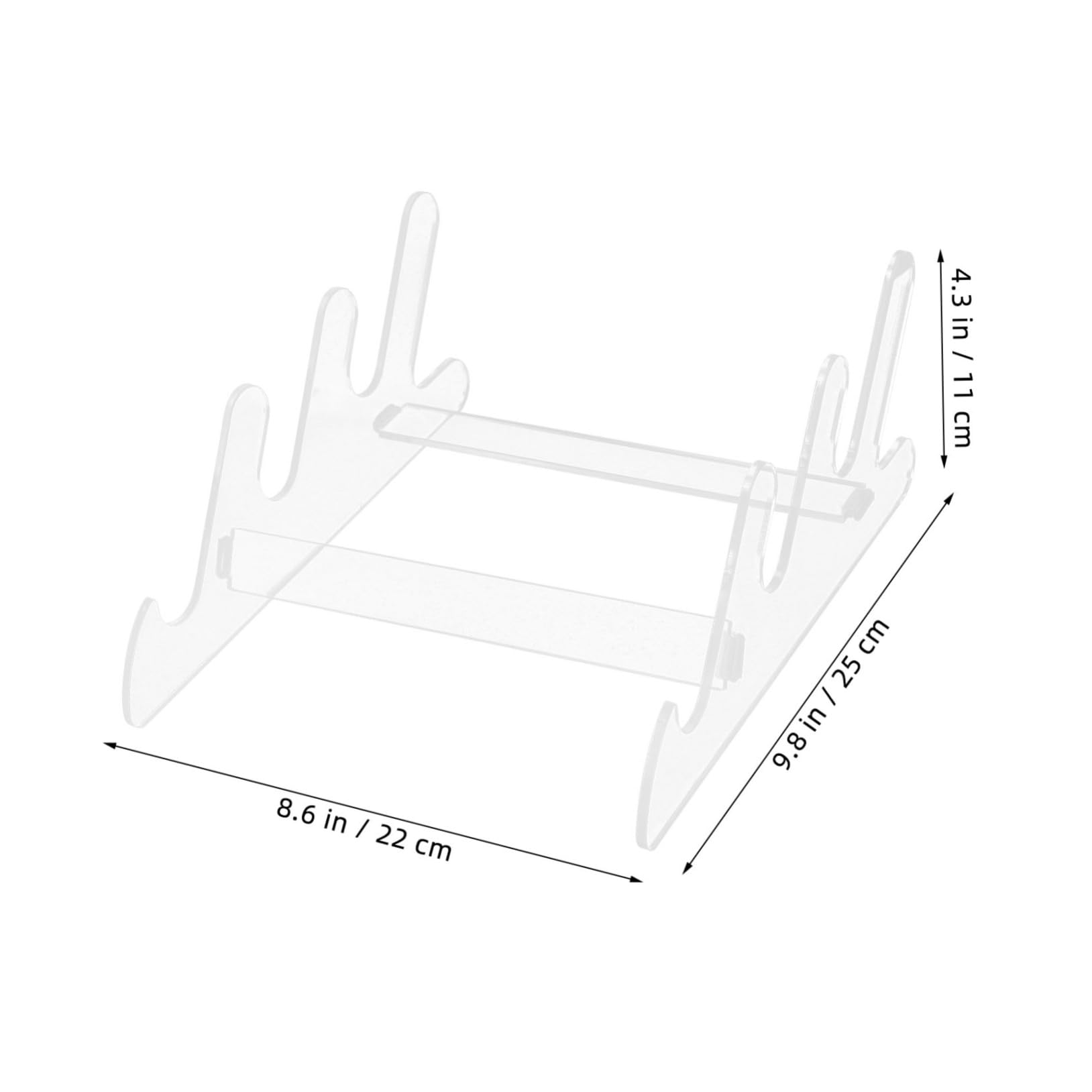 FOYTOKI Mechanical Keyboard Stand Display Rack Desk Organizer Acrylic Keyboard Holder Modern Desk Accessory