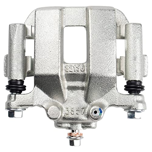 Image of TRQ Rear Left Brake Caliper w /Bracket Drivers Side | For 2013-2021 Nissan Leaf 2014-2020 Rogue 2017-2022 Rogue Sport