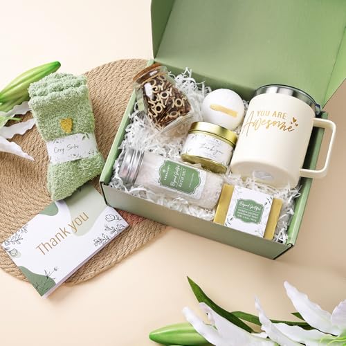 50% Off CARAKNOTS Sage Green Gift Basket with Mug & Joy Jar - Image 3