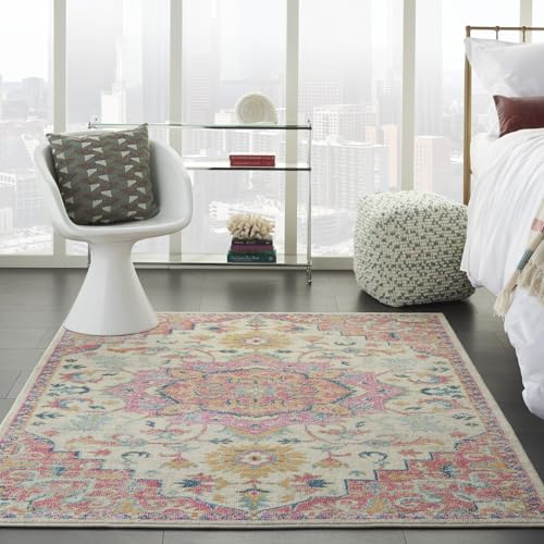Tapete Decorativo Nourison Passion 114x94 cm Rosa miniatura 2