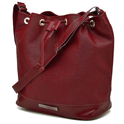 Kit 2 Bolsas Feminina Tipo Saco Acompanha Necessarie (Preto vermelho)