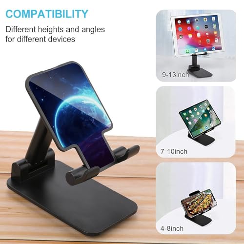 Support de téléphone portable pliable Star Planet réglable pour bureau compatible iPhone Android - 3