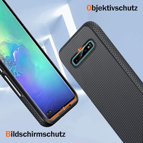 Vaki Handyhülle für Samsung Galaxy S10 Plus mit Schutzfolie