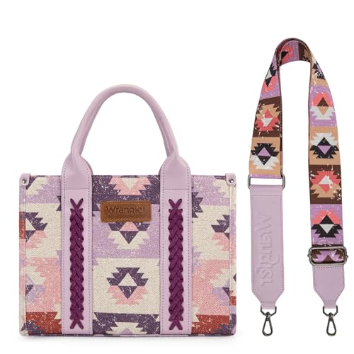 Image of Wrangler Purse Western Aztec Tote Bag Women Top Handle Handbags with Detachable Strap | Western