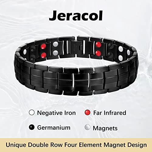 Jeracol-Titanium-Steel-Magnetic-Bracelets-for-Men4-Element-Double-Row-Strength-Magnets-Wristband-Magnetic-Brazaletes-with-Free-Links-Removal-Tool-Jewelry-Gift-Box