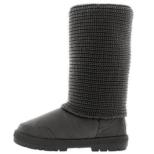 Donna 3 Pulsante Cardy Maglia Neve Foderato