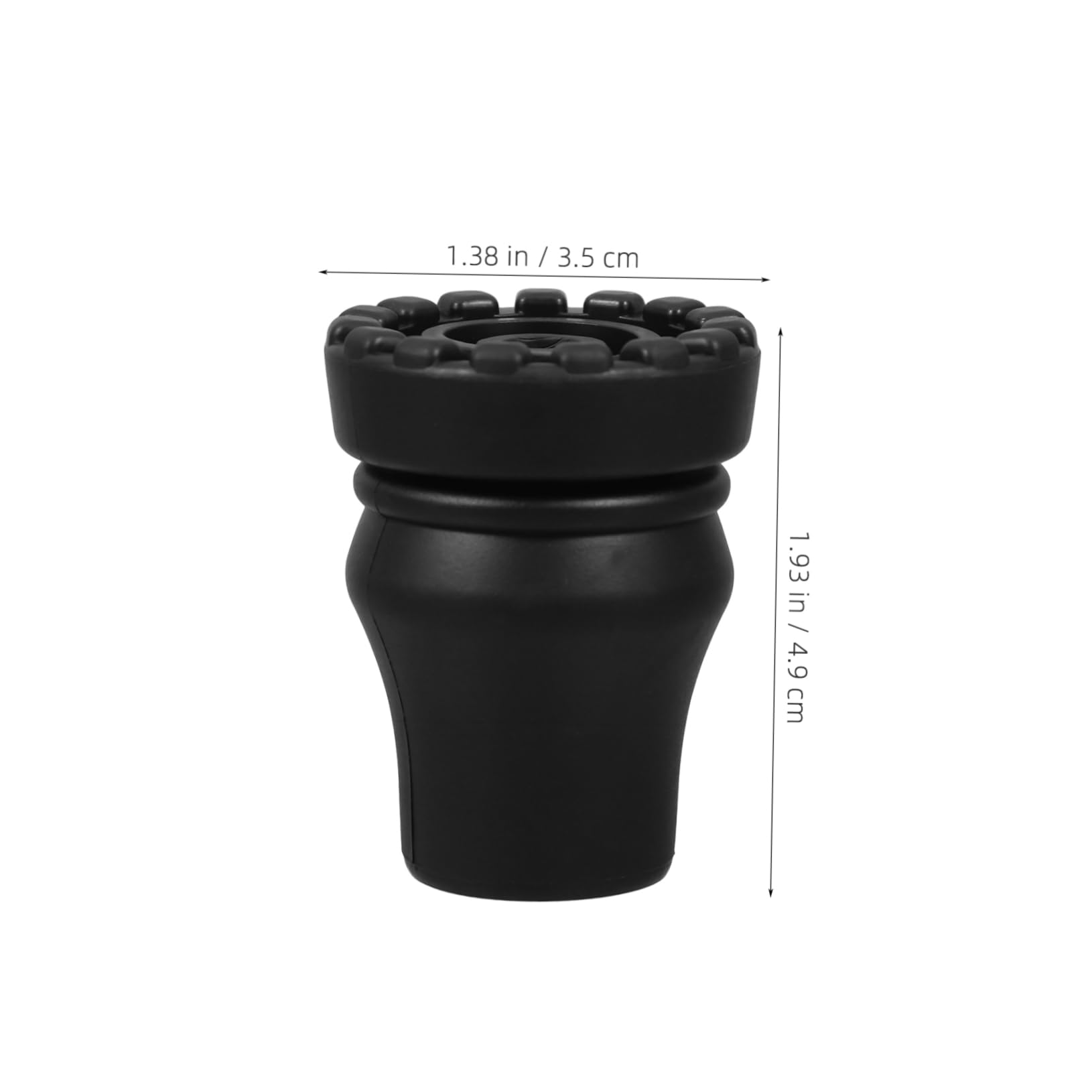 TOVINANNA Upgrade Your Cane 2 Non-Slip Walking Stick Tips Heavy Duty Replacement Foot for Crutches 22mm Diameter Long-Lasting Rubberplastic