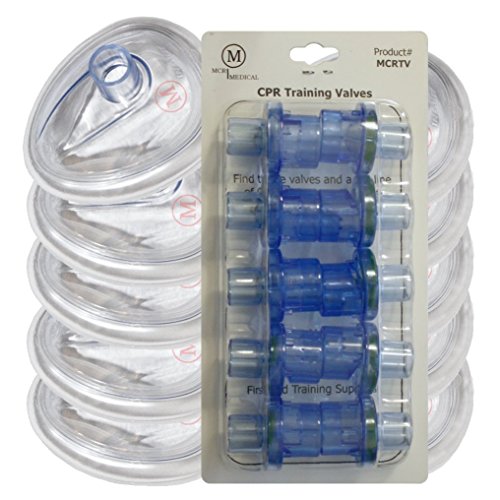 MCR Medical Supply MCRTM-I PVC Training CPR Pocket Resuscitator Face Masks and Valves